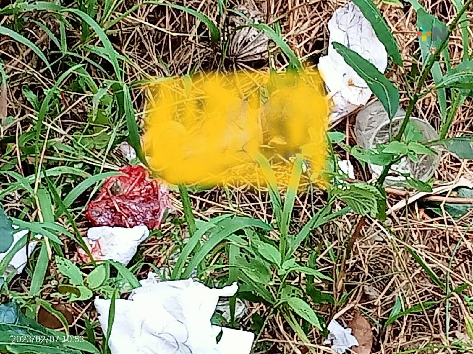 Abandonan recién nacido en baldío de Coatzacoalcos