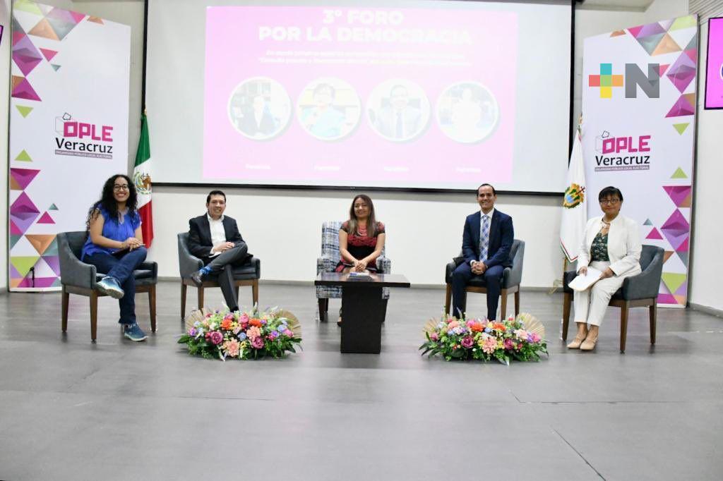 OPLE Veracruz sede del tercer Foro por la democracia