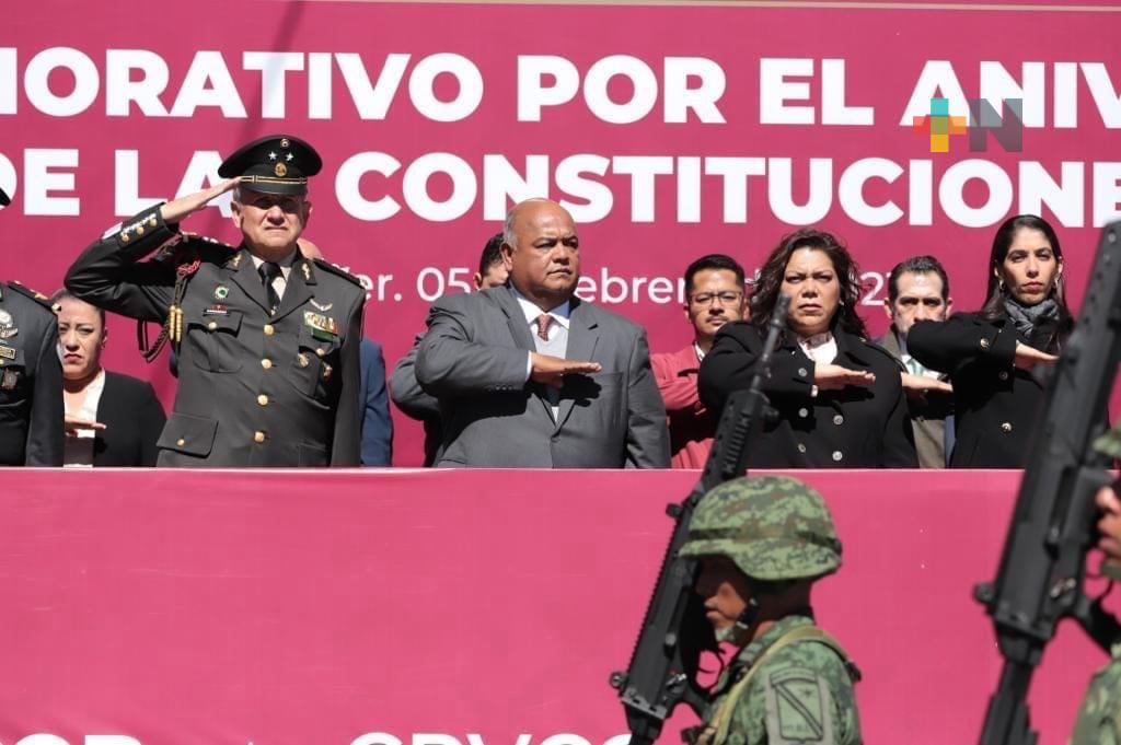 Encabeza Eric Cisneros aniversario de la promulgación de las Constituciones de 1857 y 1917