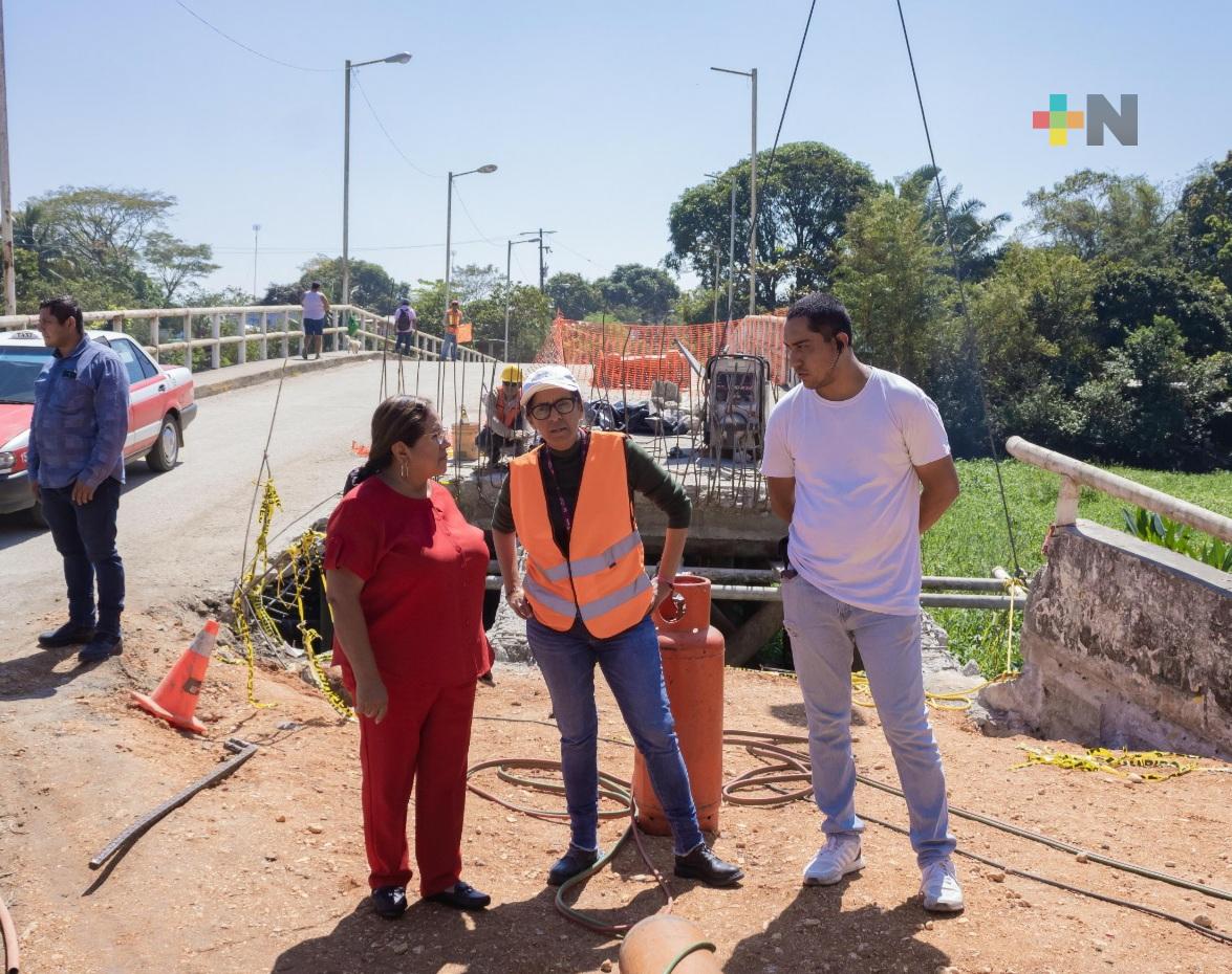 Supervisa Medel Palma avance de obras en Minatitlán