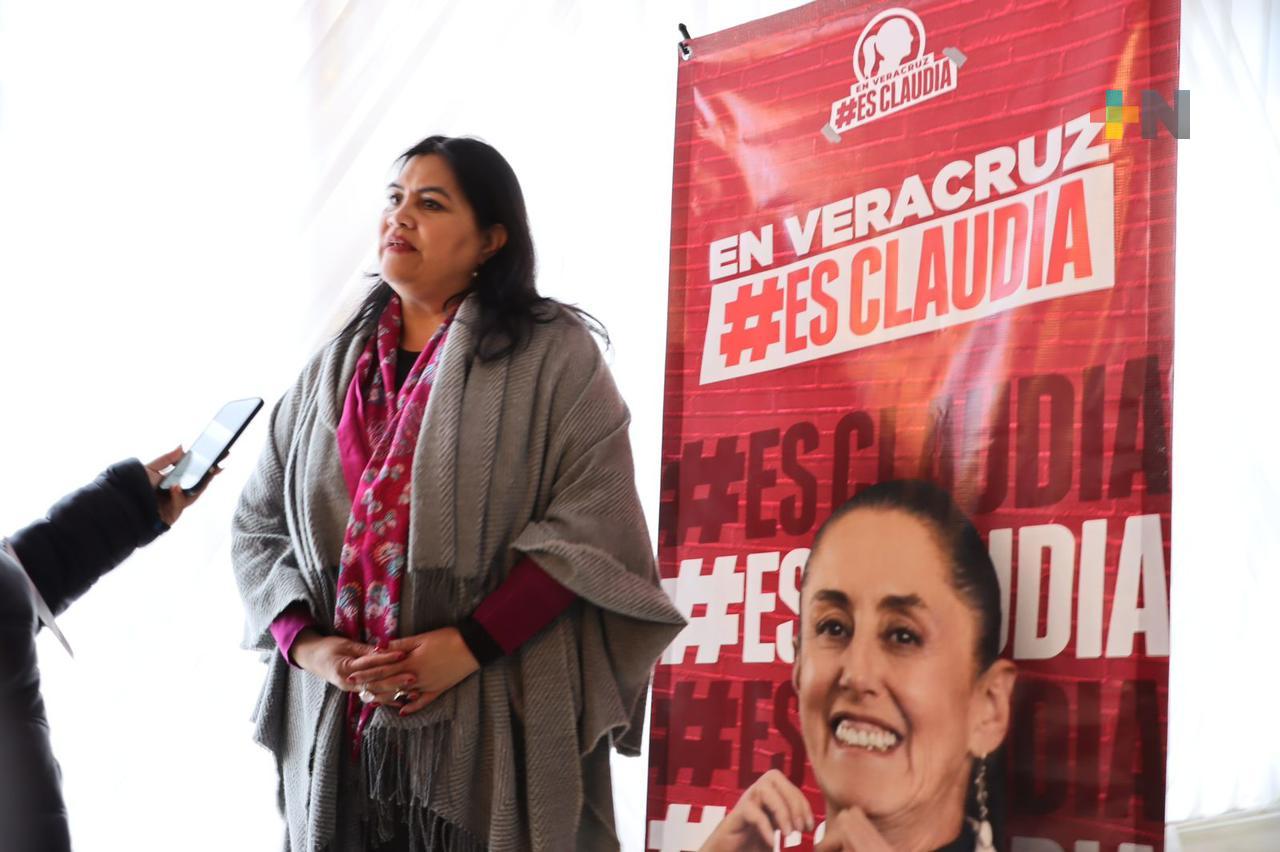 Claudia Sheinbaum, con profundo amor por Veracruz: Diputada