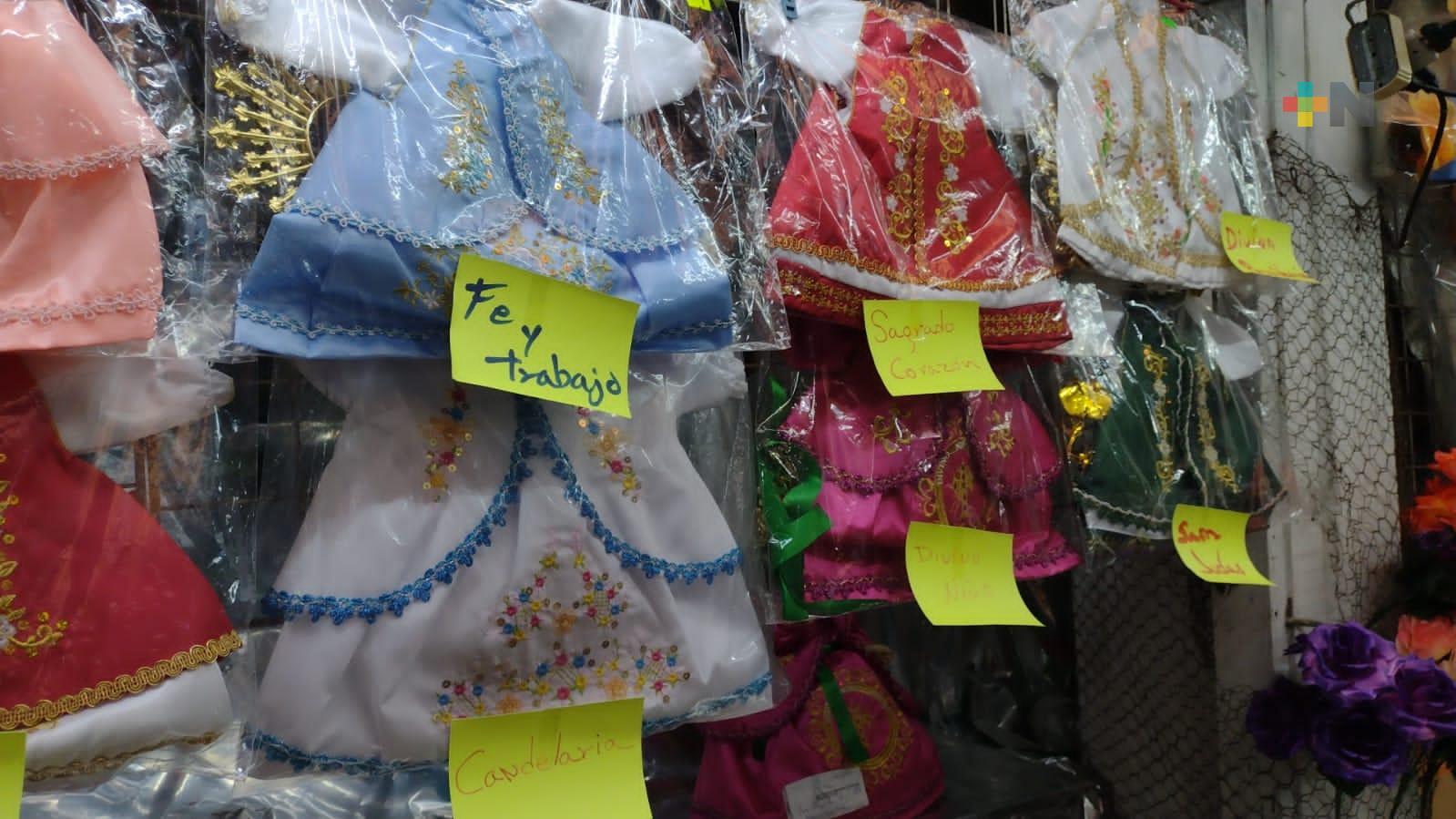 Tuvo demanda la ropa de Niño Dios en mercado Hidalgo de Veracruz
