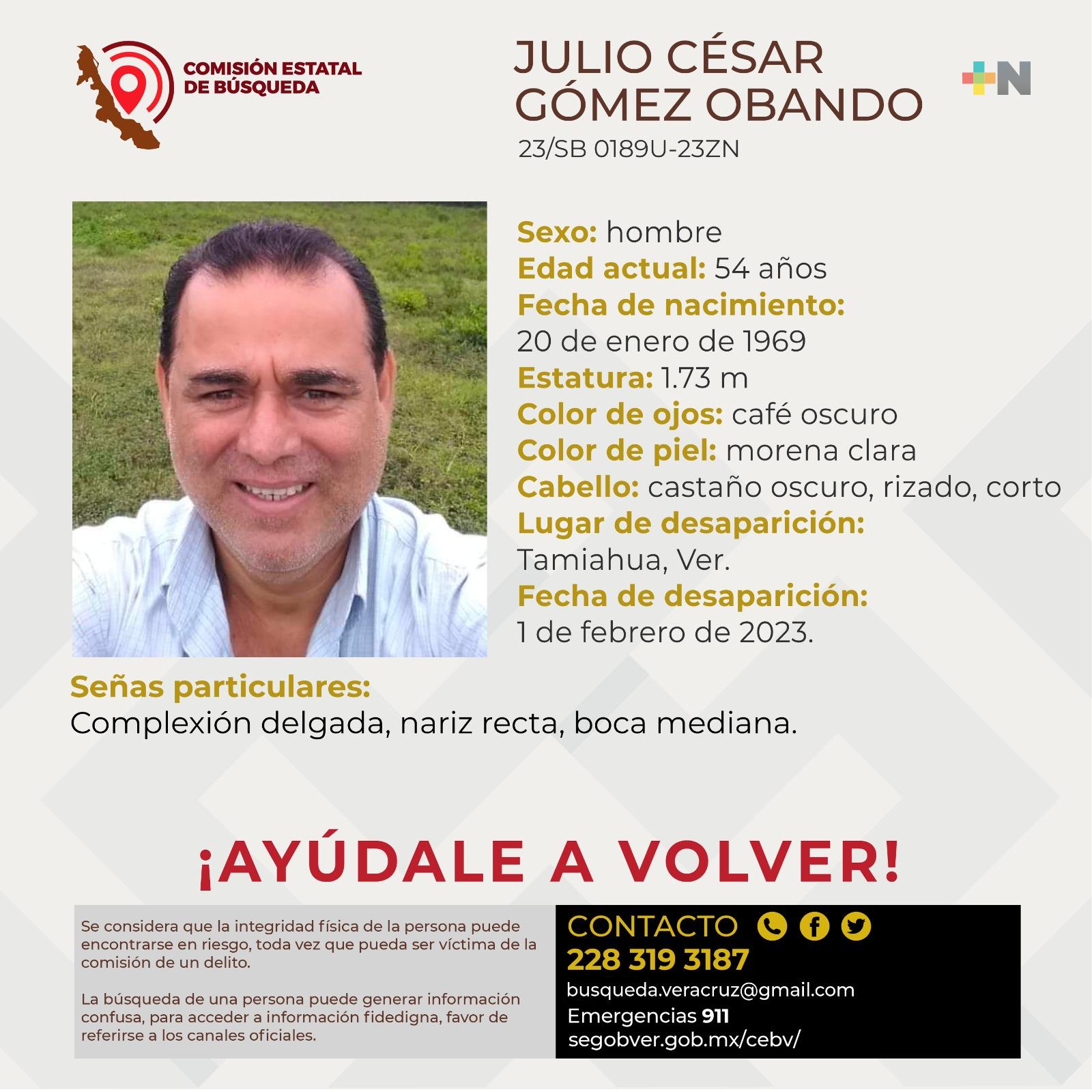 Solicitan apoyo para localizar a persona extraviada