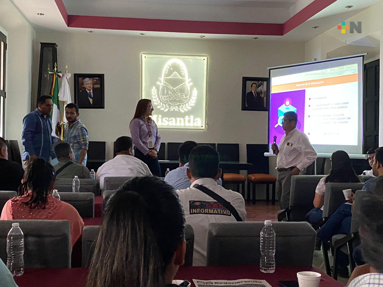 Organiza CEAPP taller de uso de Plataforma Nacional de Transparencia en Misantla