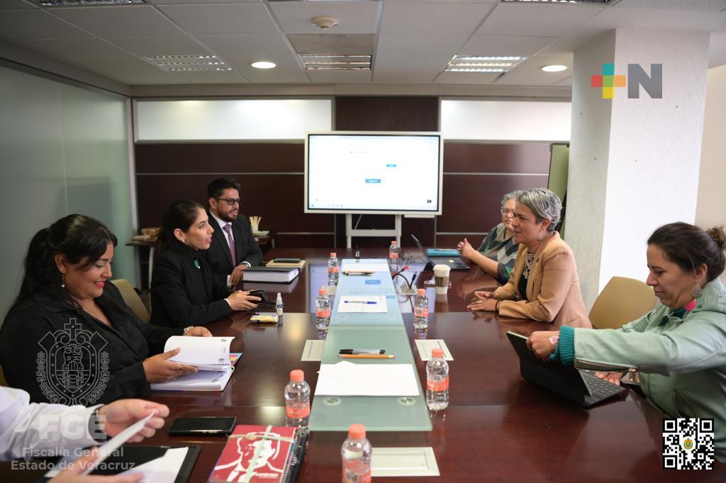 Fiscal general de Veracruz se reunió con la Comisionada Nacional de Búsqueda de Personas Desaparecidas