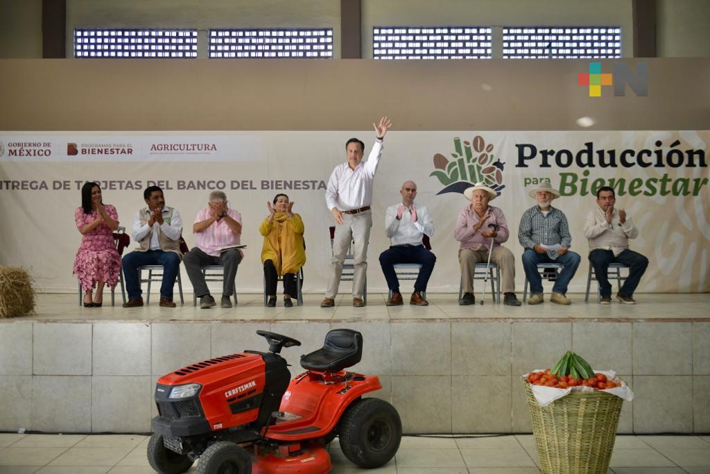 Veracruz, comprometido a impulsar la producción para la autosuficiencia alimentaria