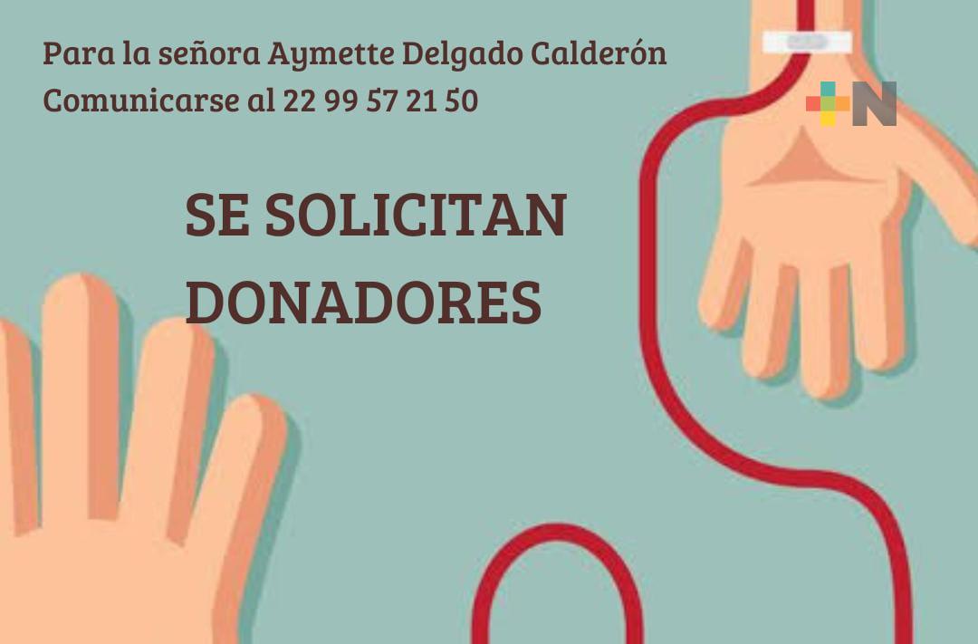 Solicitan sangre para Aymette Delgado Calderón