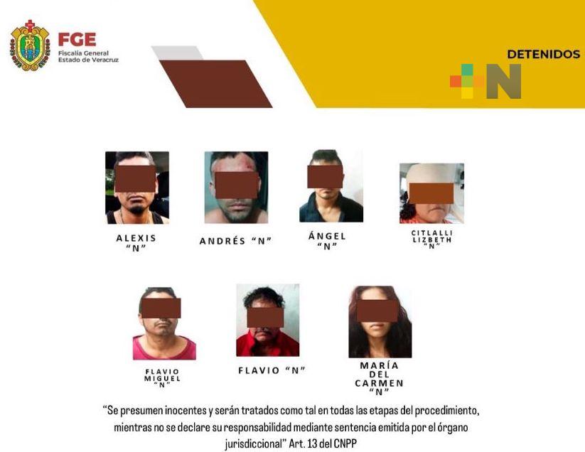 FGE detiene a 7 personas, presunta banda delictiva en Medellín de Bravo