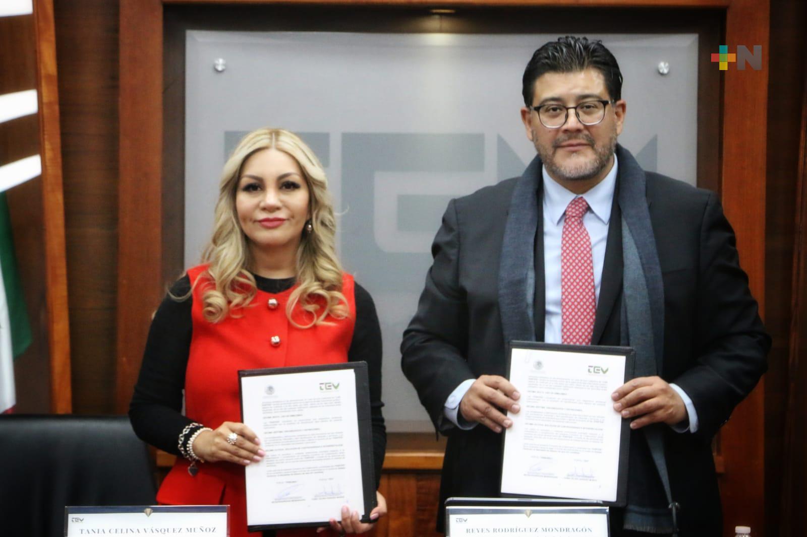 TEV y el TEPJF firman convenio y consolidan buenas prácticas en materia electoral