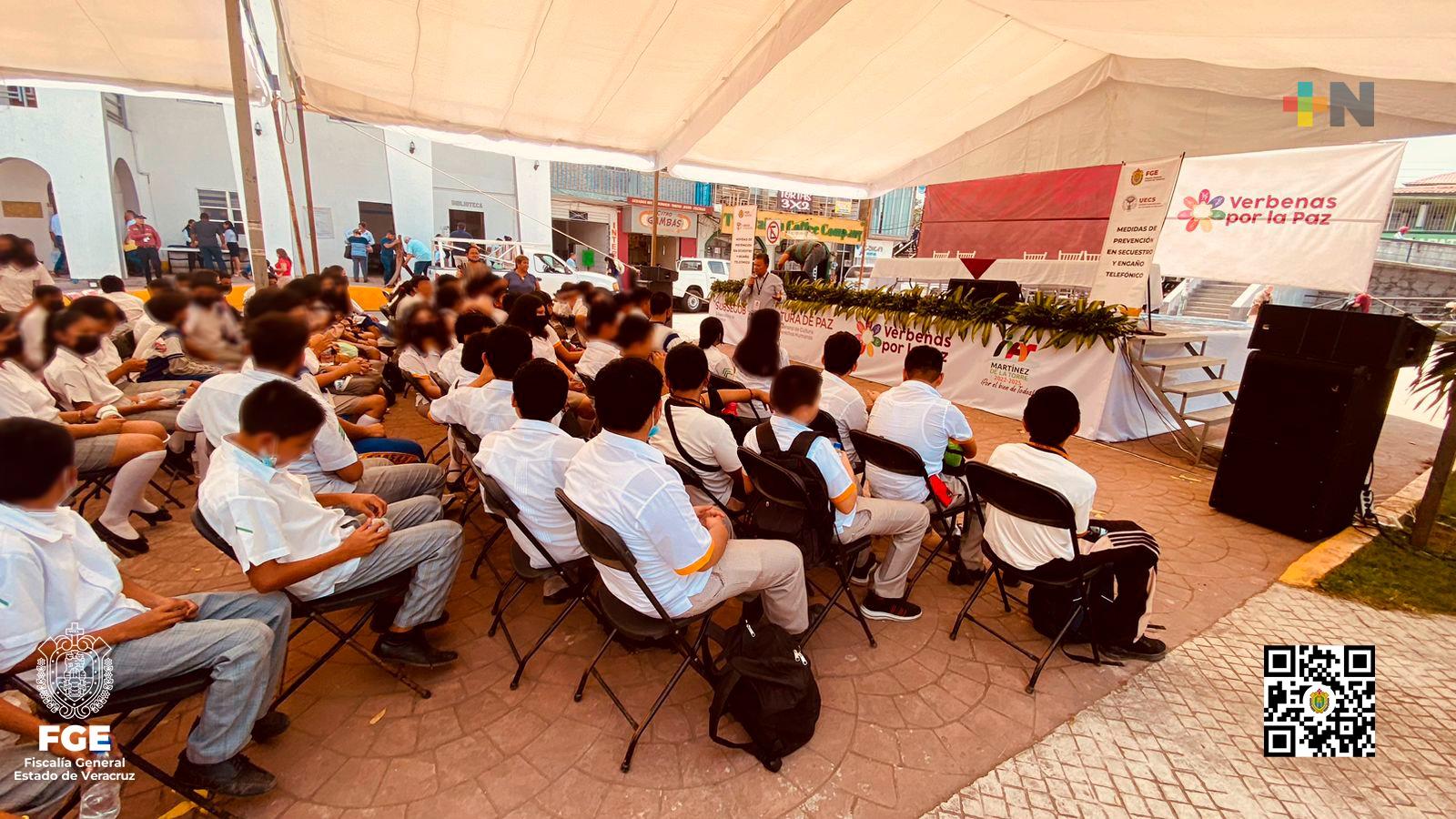 UECS participa en las “Verbenas por la Paz” capacitando a 150 estudiantes