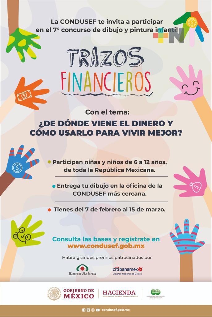 Organiza Condusef concurso infantil «Trazos financieros»