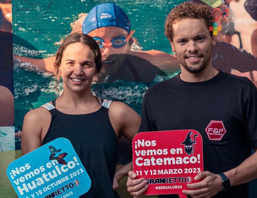 Invitan medallistas internacionales de aguas abiertas al Gran Retto Catemaco