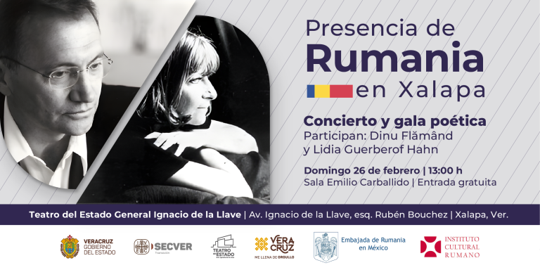 Invita IVEC a disfrutar del programa “Presencia de Rumania en Xalapa”