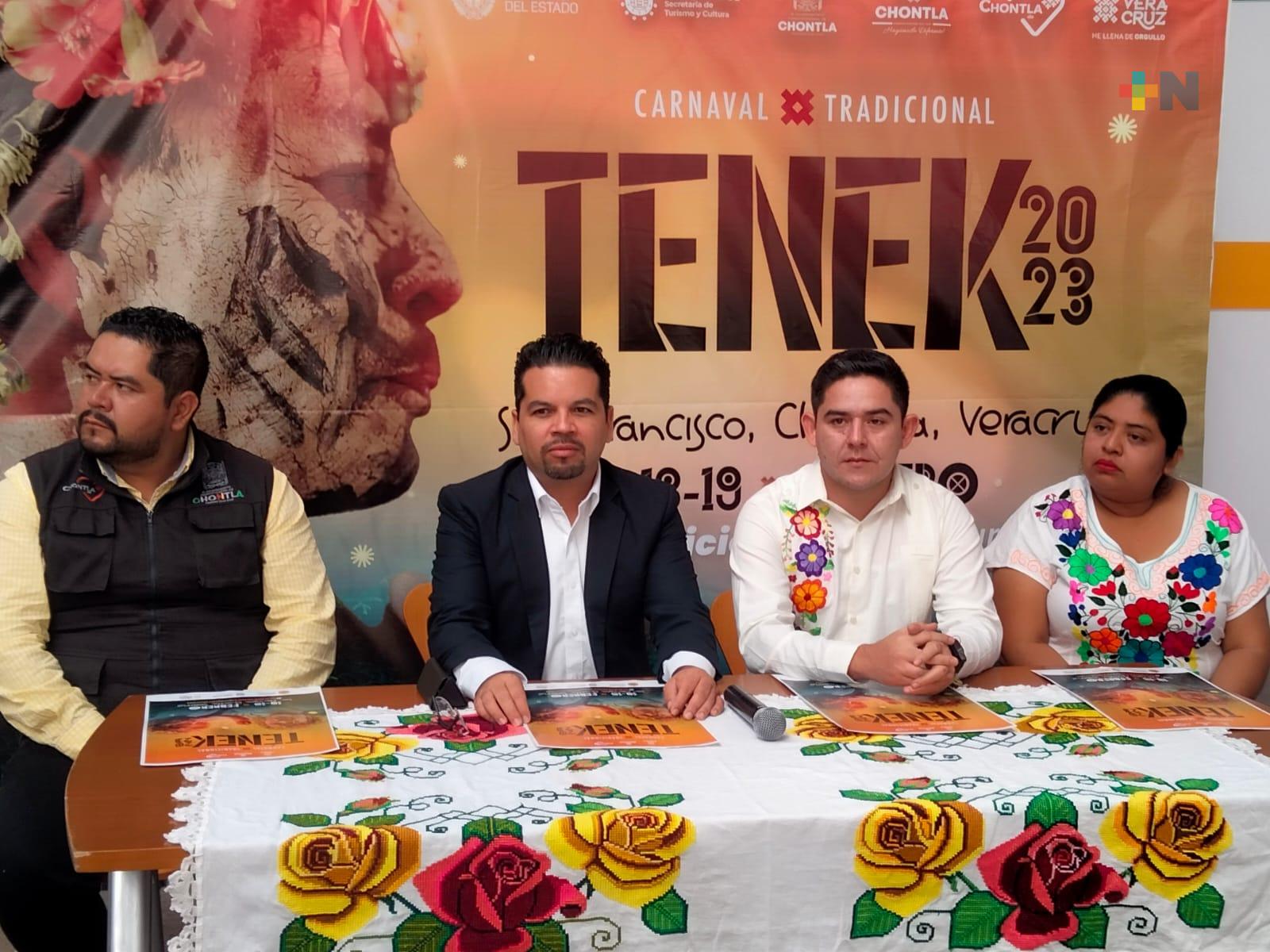 Invitan al Carnaval Tének, se realizará del 18 al 19 de febrero en Chontla
