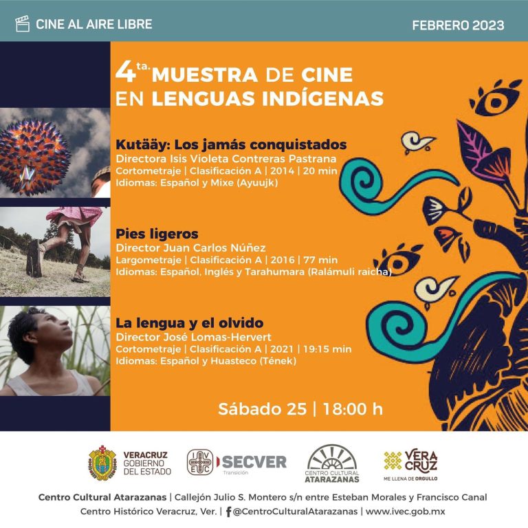 Invita Centro Cultural Atarazanas a Muestra de Cine en Lenguas Indígenas