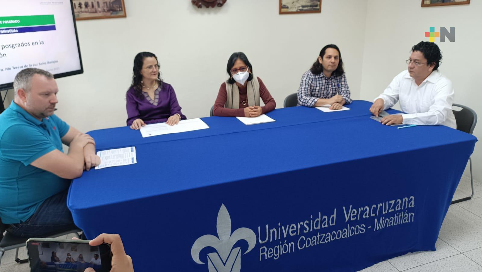 UV campus Coatzacoalcos – Minatitlán presentó oferta educativa de posgrados