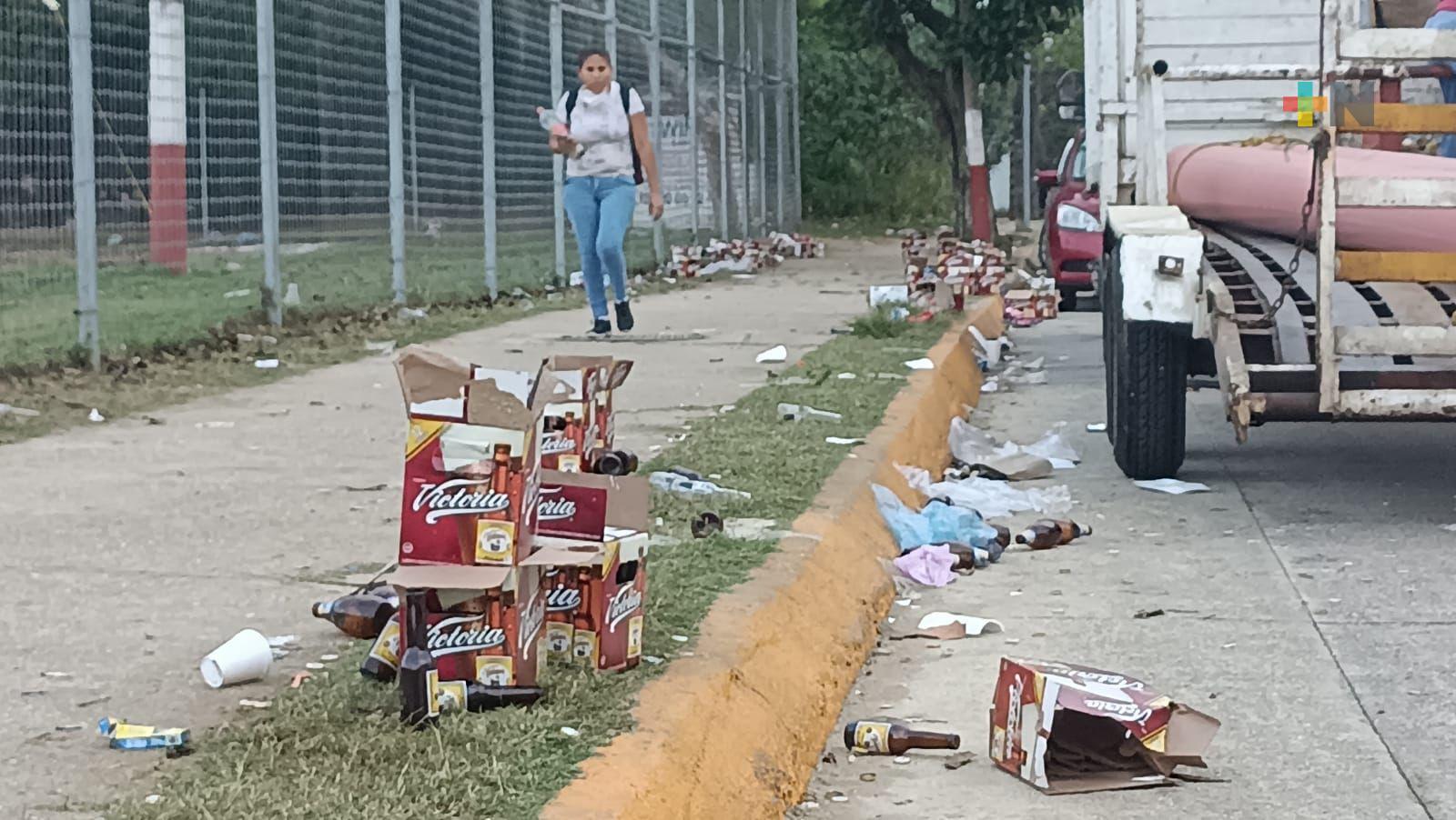 Verificará Ayuntamiento de Coatzacoalcos venta de bebidas alcohólicas en campo deportivo