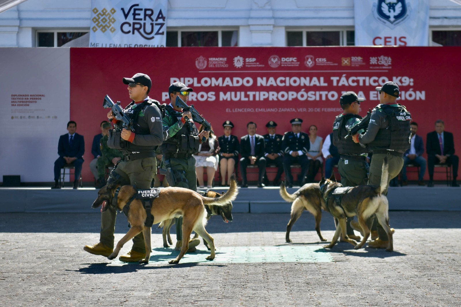 Eficacia de la Compañía K9 en localización de narcóticos contribuye a reducción de homicidios: Gobernador