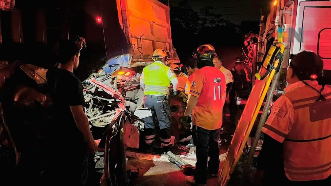 Dos personas muertas y dos lesionadas deja accidente en autopista Cosoleacaque – Nuevo Teapa