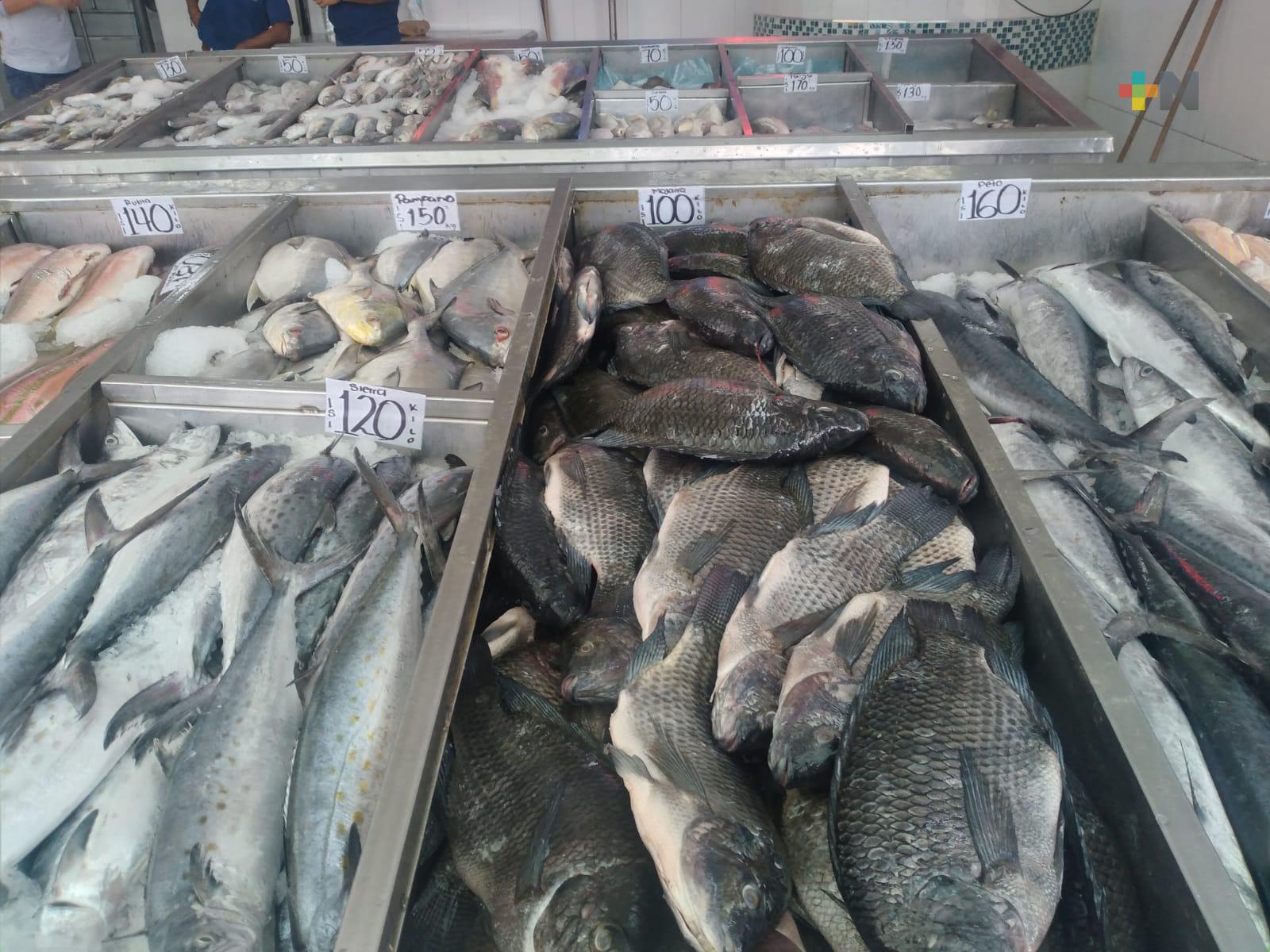 Aún sin repuntar ventas de pescado y mariscos en municipio de Veracruz