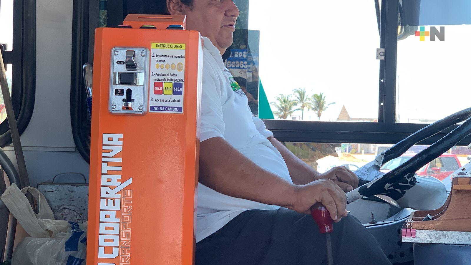 Cajas recaudadoras electrónicas tendrán 20 urbanos de Coatzacoalcos