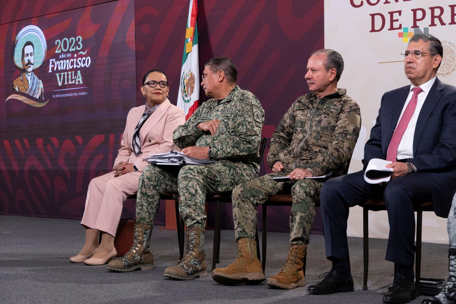 Sedena y Semar refuerzan medidas para frenar ingreso de fentanilo y metanfetamina a México