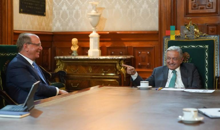 Presidente destaca amistad y puntos de coincidencia con sector empresarial