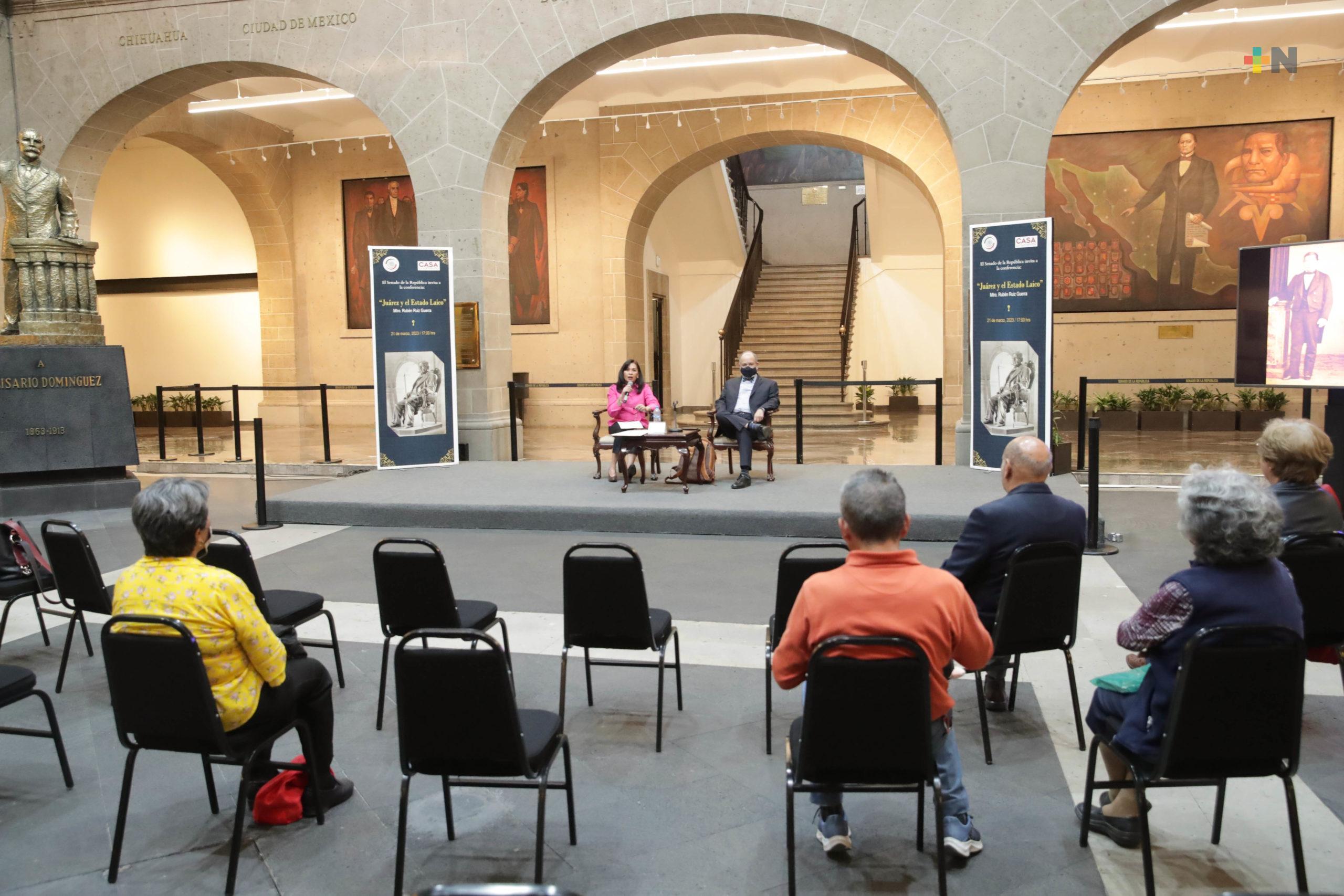 Conmemoran en el Senado el aniversario 217 del natalicio de Benito Juárez