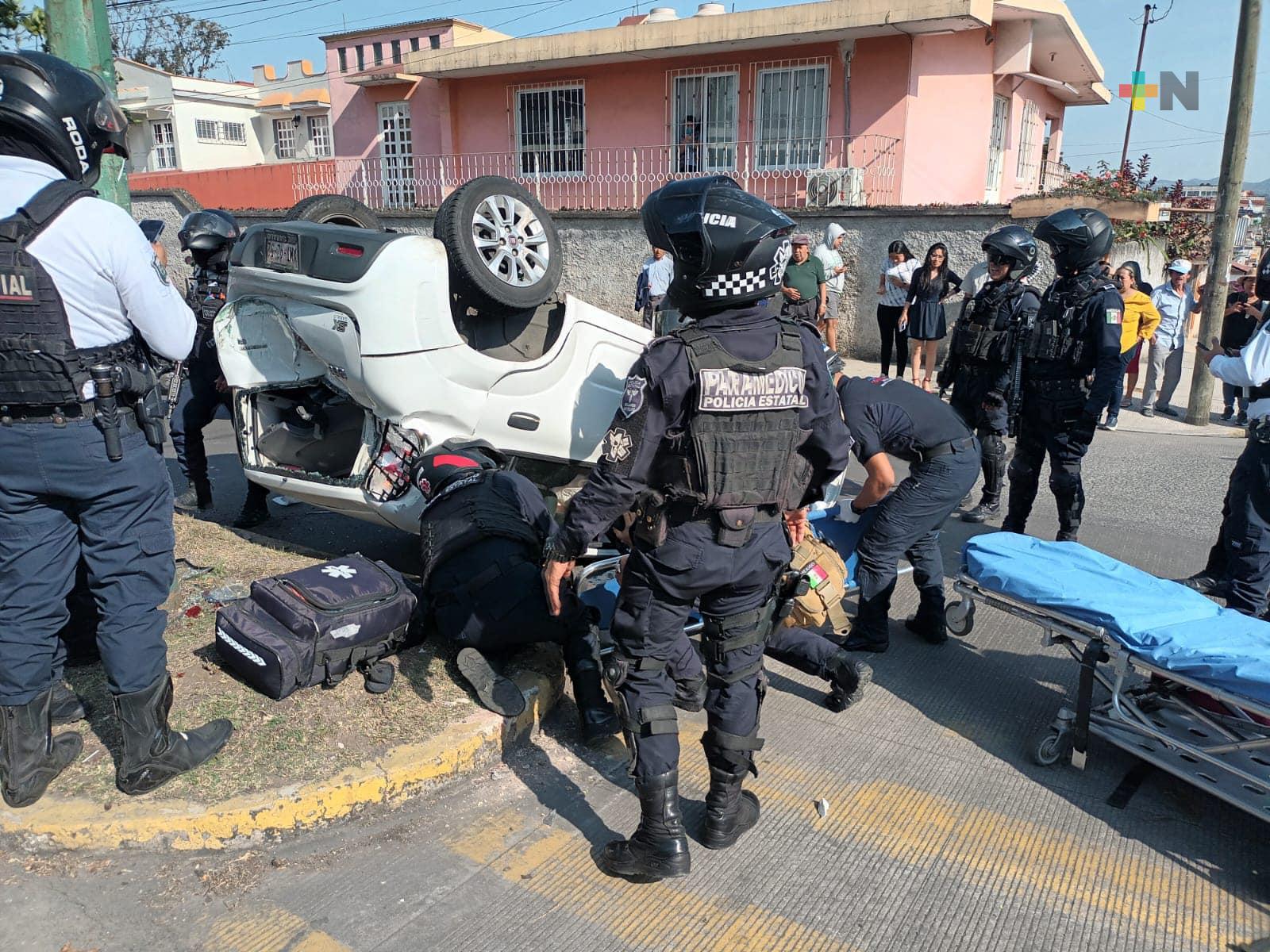 Se registra fuerte accidente automovilístico en Xalapa, reporta SSP