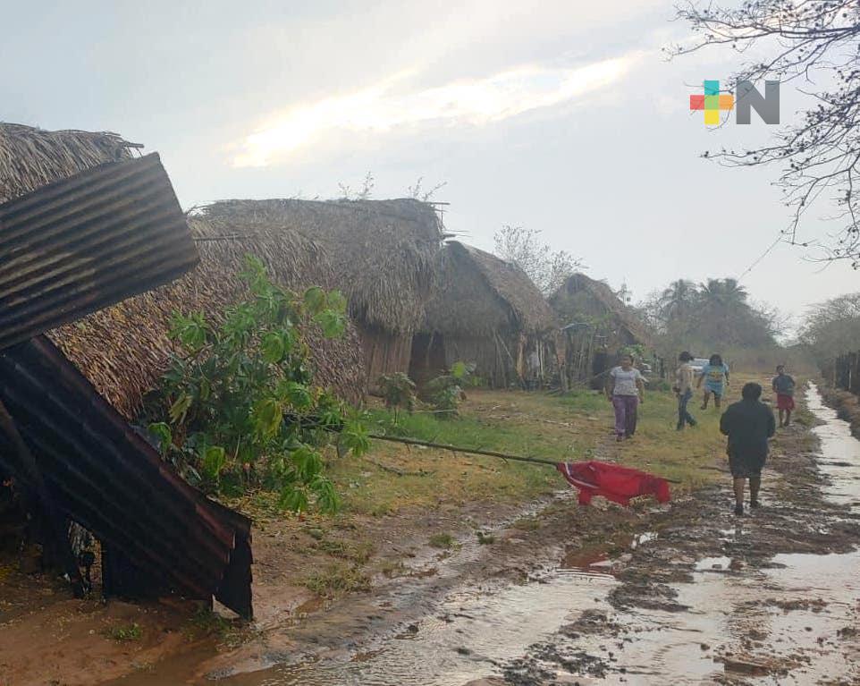 SPC reporta 32 viviendas afectadas por lluvia, viento y granizo en San Juan Evangelista