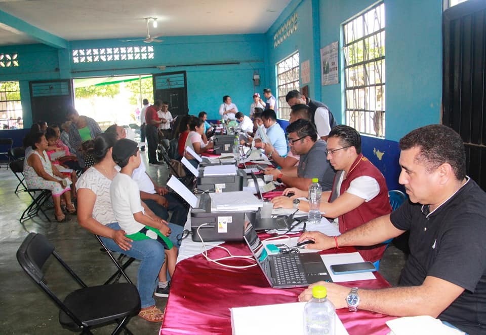 Brigadas itinerantes del Registro Civil llegan al municipio de Jesús Carranza