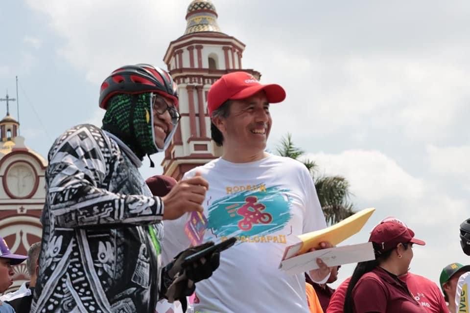 Gobernador Cuitláhuac García encabeza Rodada Familiar Papaloapan