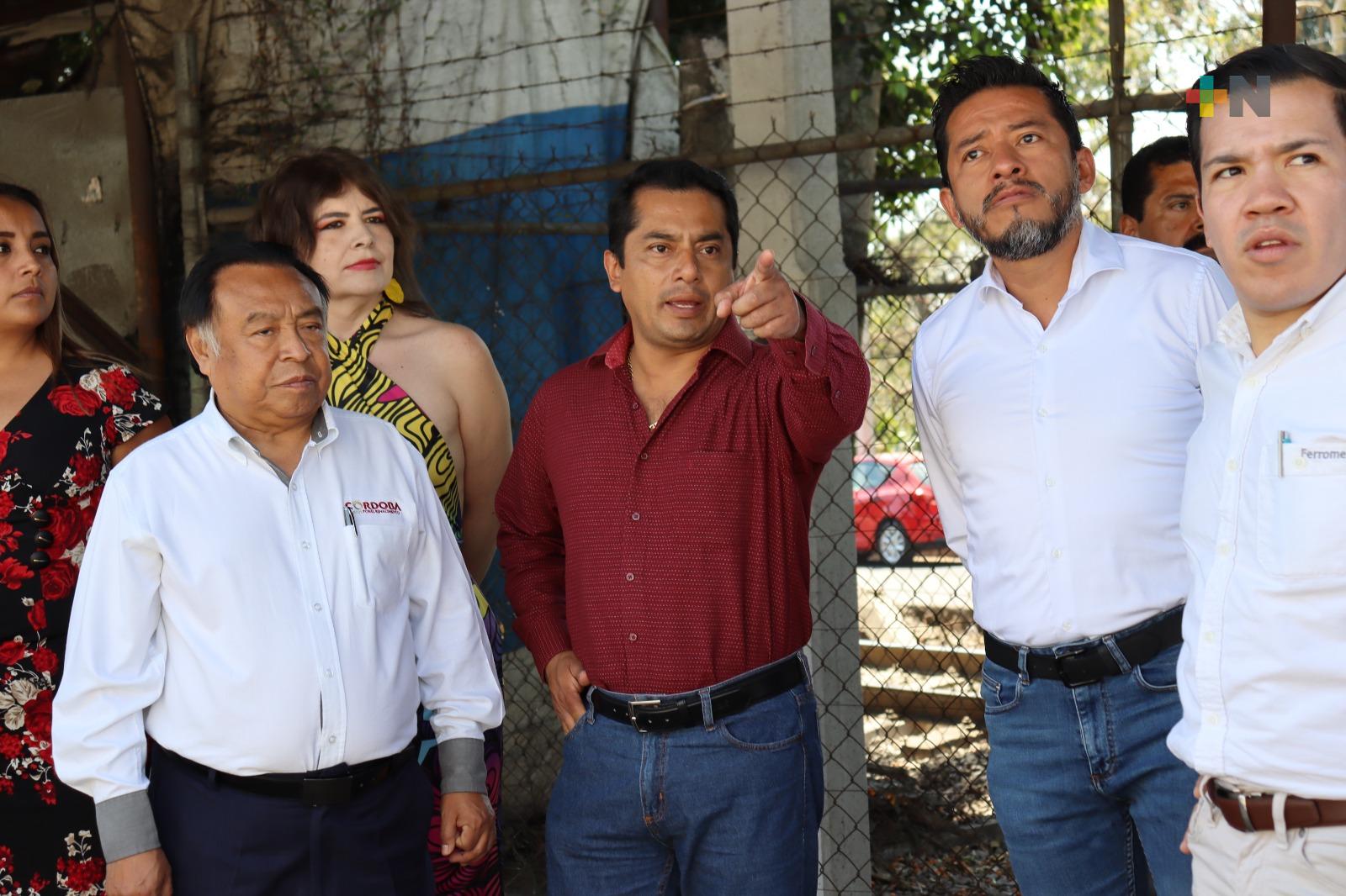 Córdoba y Fortín construirán paso elevado sobre vía férrea para agilizar tránsito