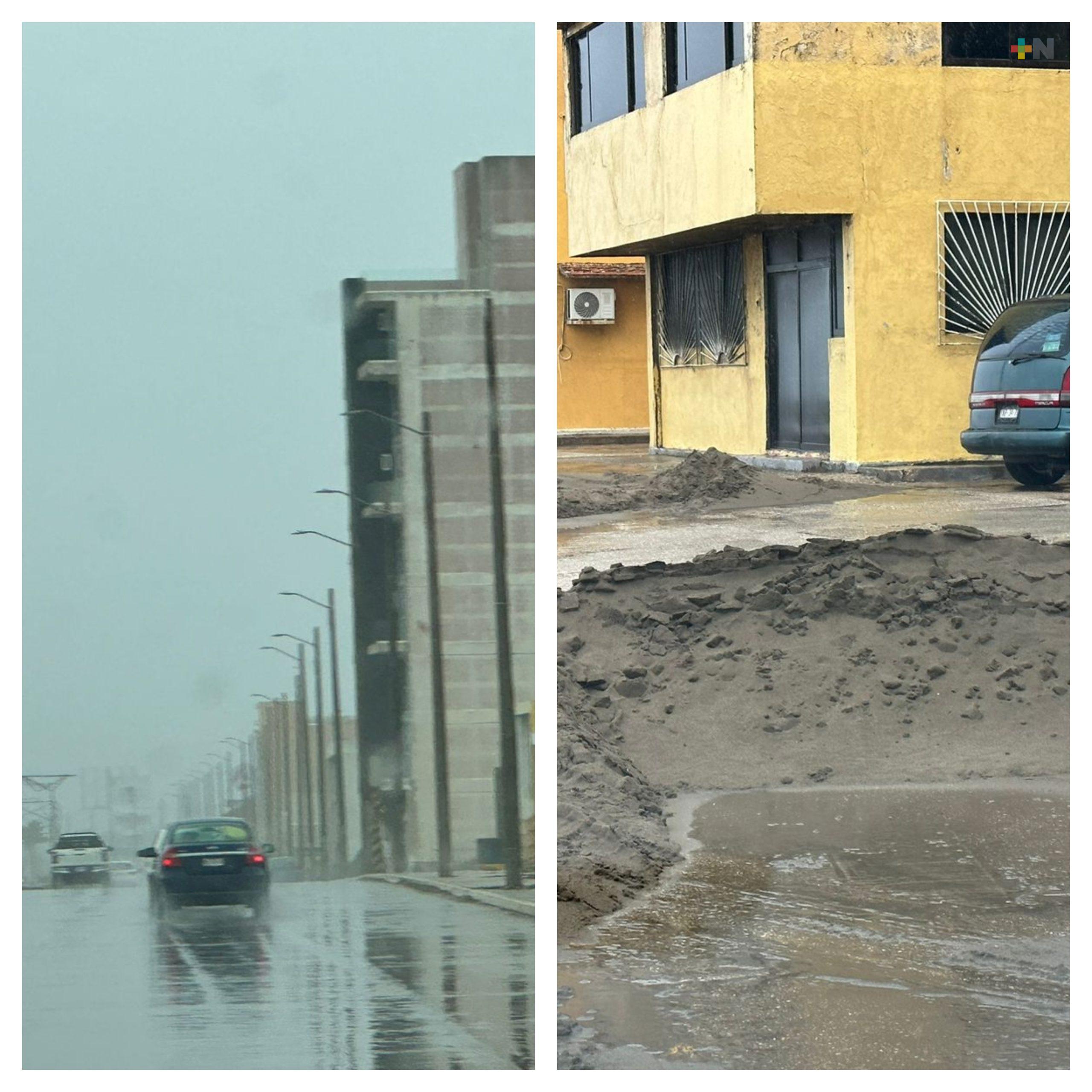 Saldo blanco por paso de frente frío 41 en Coatzacoalcos