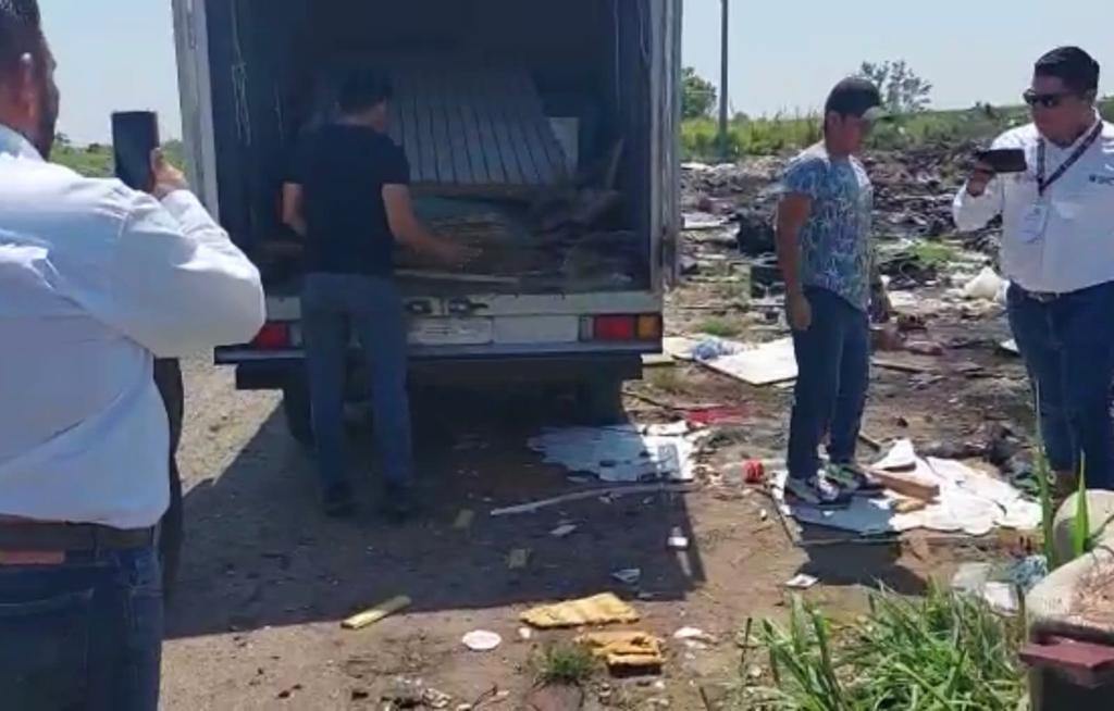 Sorprenden a personas que tiraban basura en Las Matas