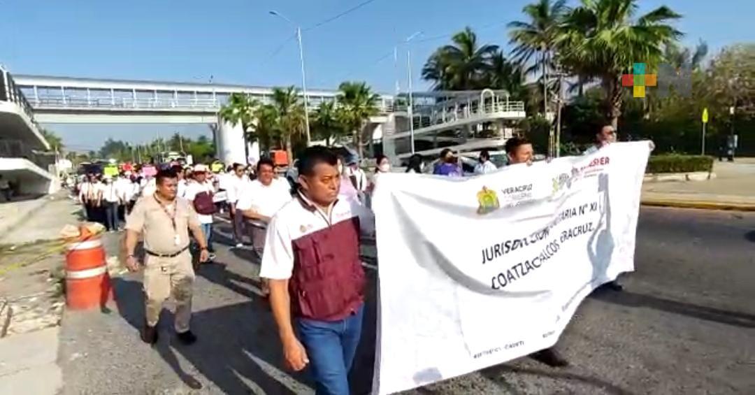 Realizan caminata y conferencia por Día Internacional de la Mujer en Coatza