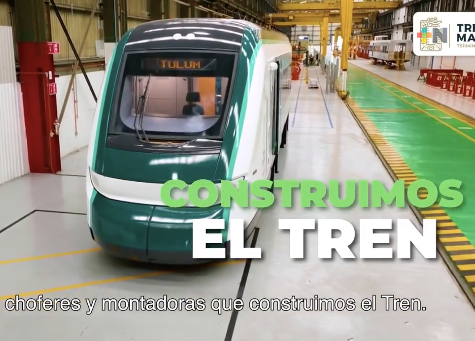 Líder de maquinistas del Tren Maya será la primera en conducirlo: AMLO