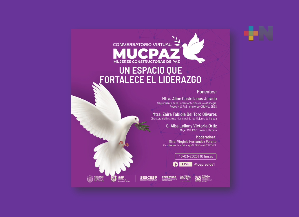 SSP invita al conversatorio virtual «Redes de Mujeres Constructoras de Paz»