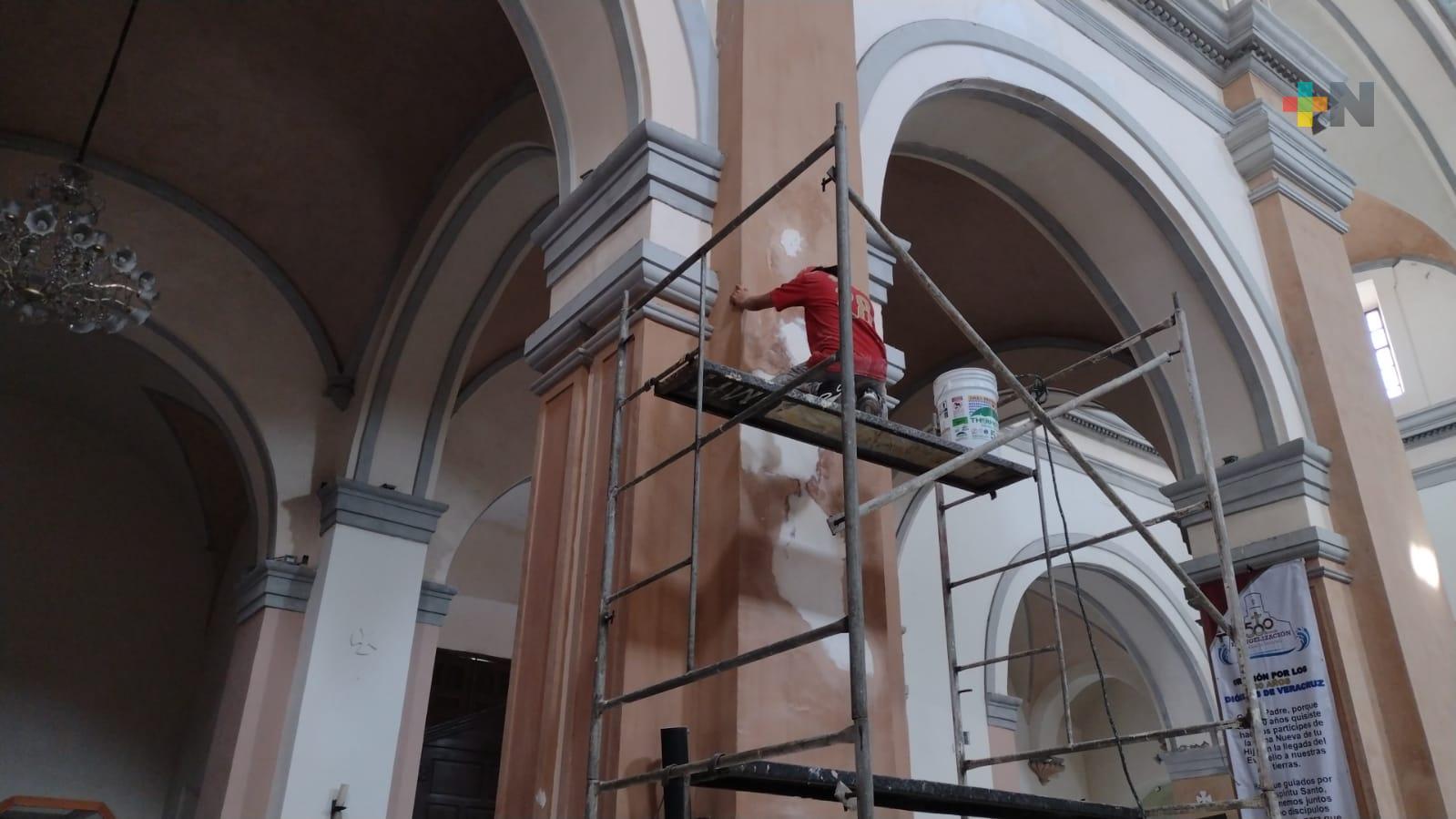 Catedral de la ciudad de Veracruz realiza reparaciones para su 60 aniversario