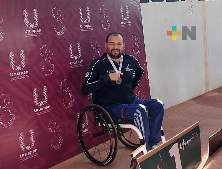 Diego López sube al podio en Nacional de Paranatación 2023