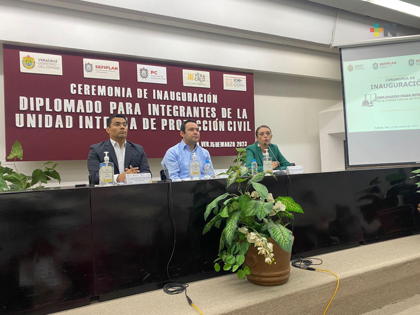 Veracruz, único estado con un diplomado  en protección civil para servidores públicos