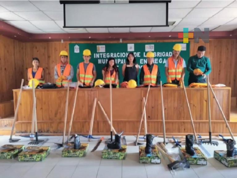 En Zacualpan forman brigada para prevenir incendios forestales