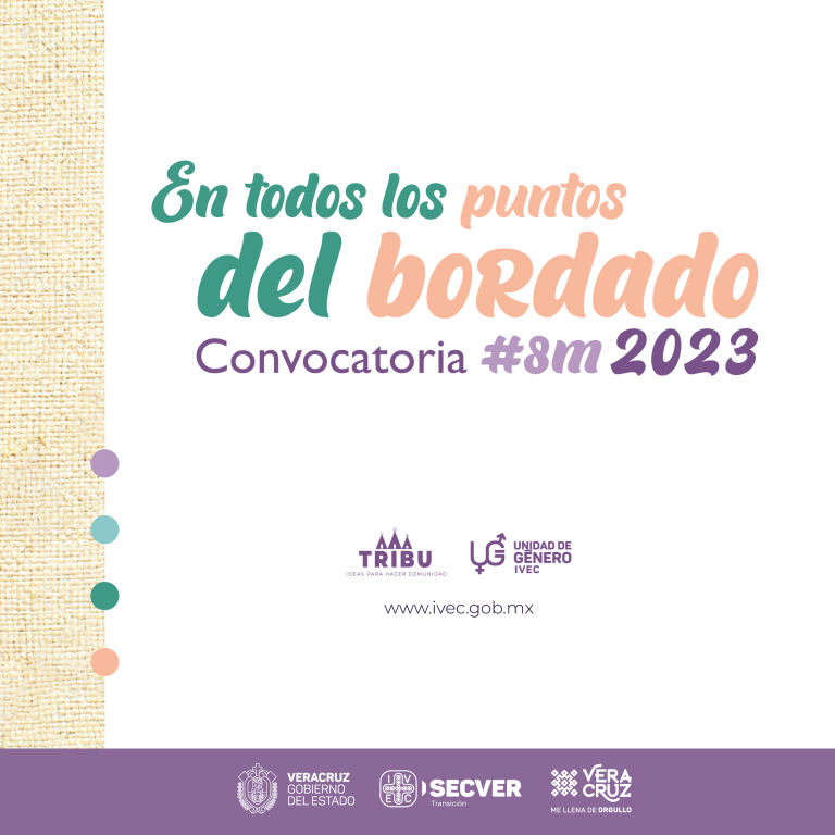 Invita IVEC a participar en la convocatoria “En todos los puntos del bordado”