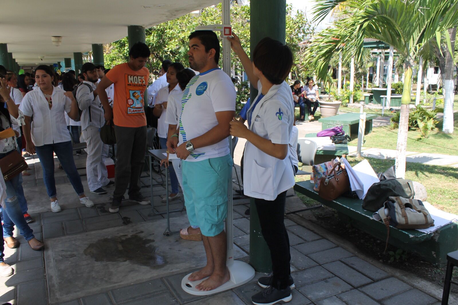 Sale contingente de la UV para Feria de Salud en San Andrés Tuxtla