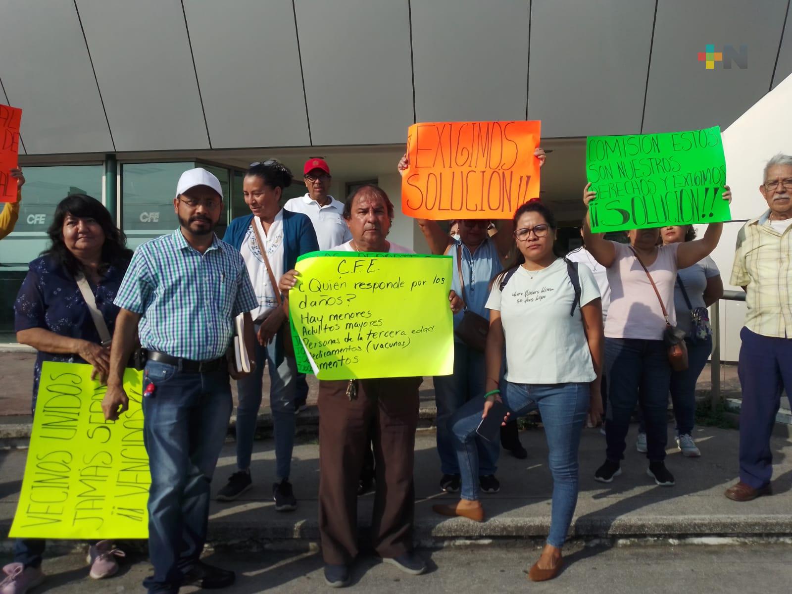 Habitantes de El Coyol se manifiestan por apagones