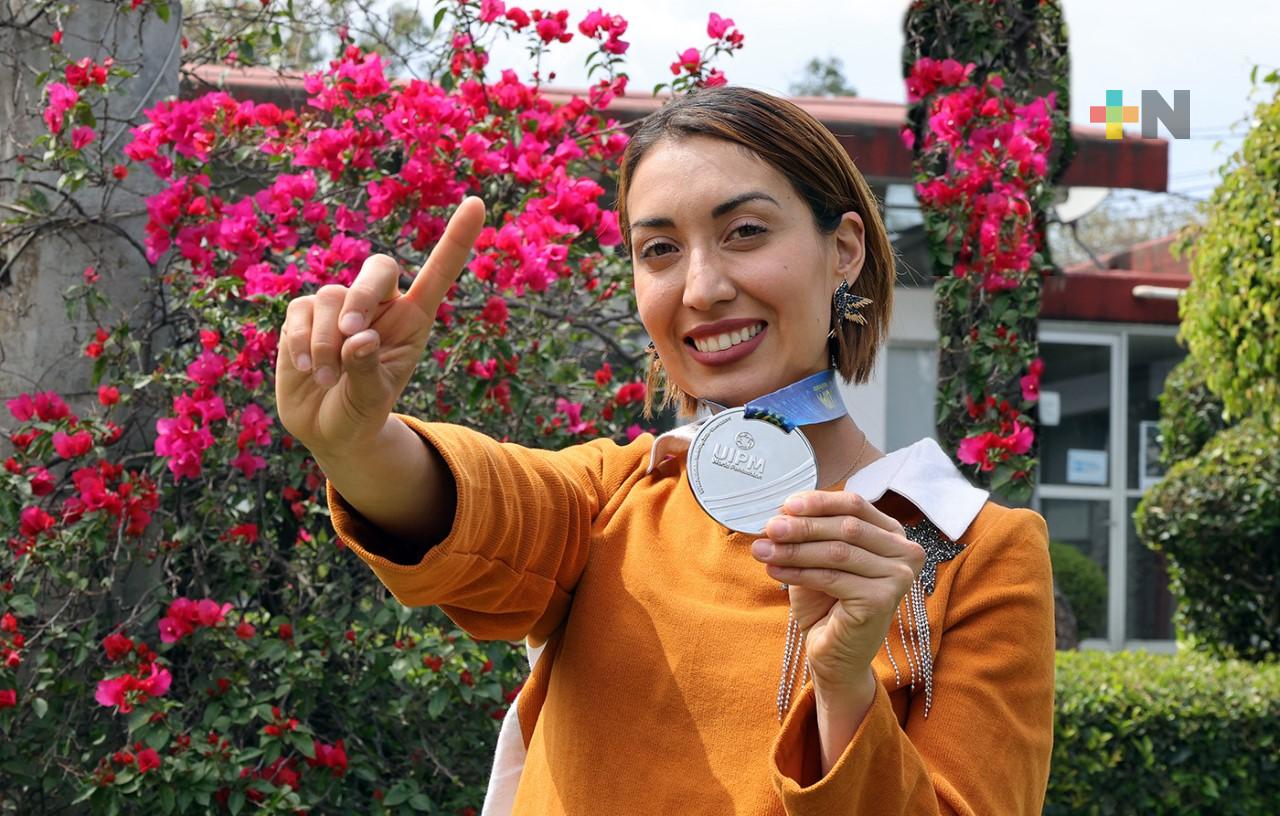 Mariana Arceo regresa con plata de Egipto y va por Serial de Copas de pentatlón