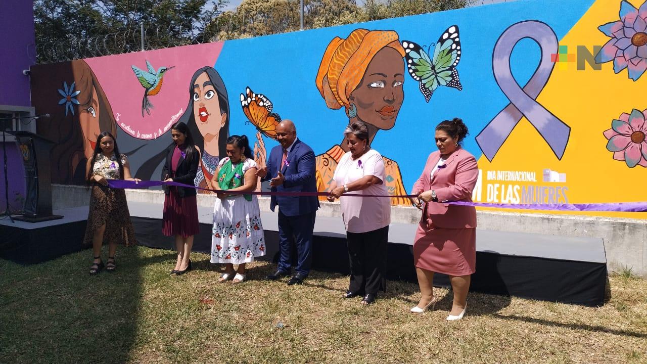 Con motivo del 8 de marzo, develan mural «Mujeres guerreras, mujeres empoderadas»