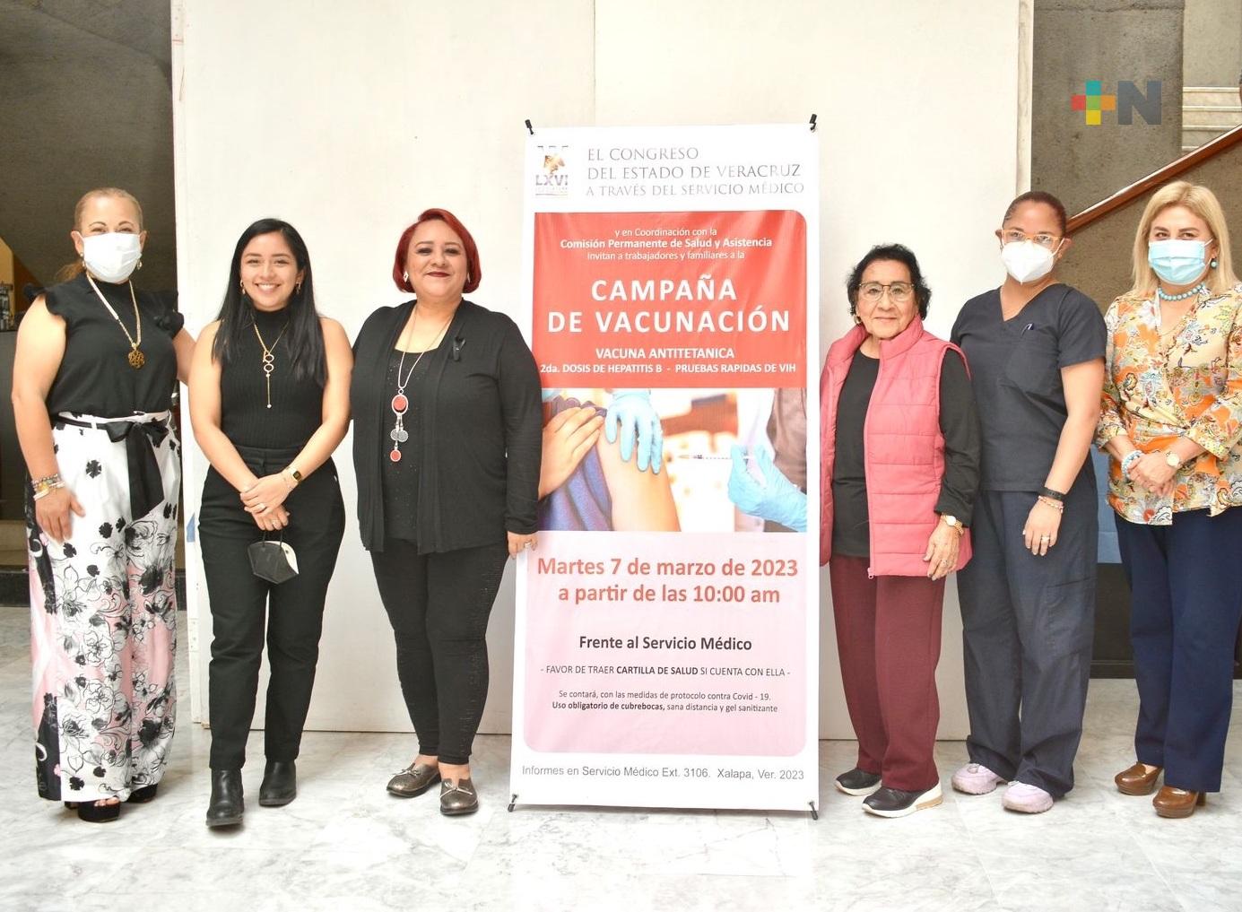 Realizan jornada de salud para personal del Congreso y sus familias