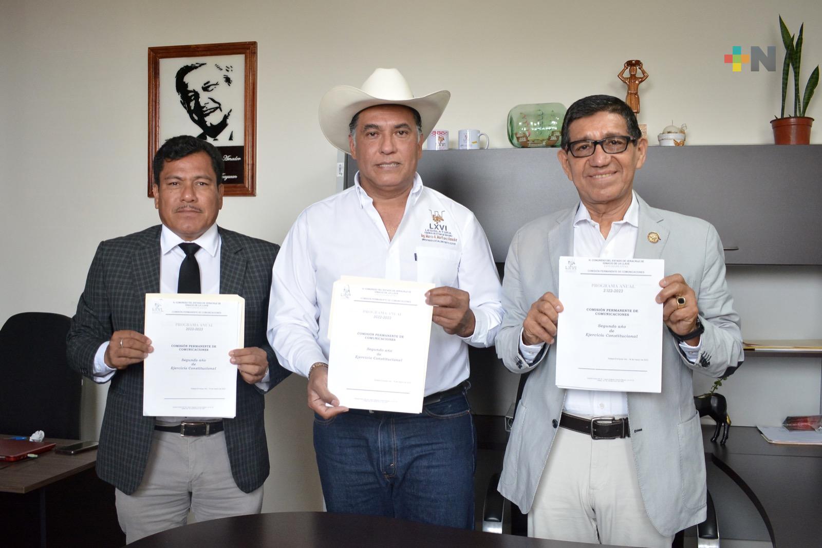 Presenta Comisión de Comunicaciones los objetivos de su segundo año