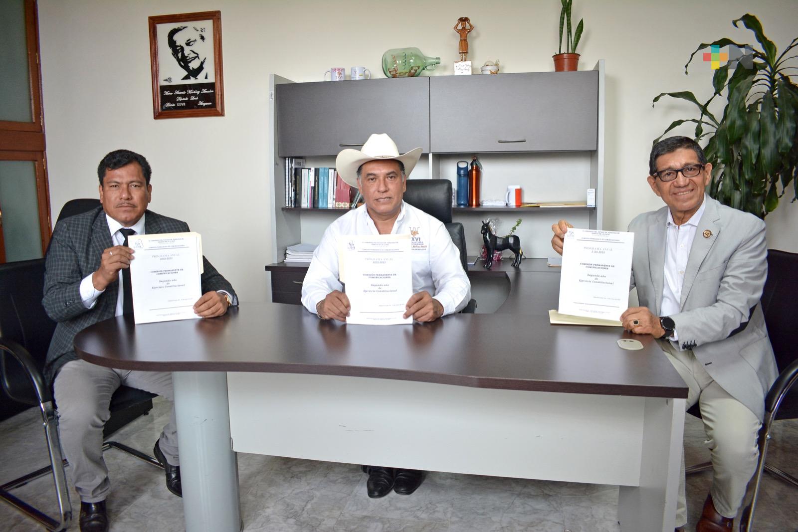 Presenta Comisión de Comunicaciones los objetivos de su segundo año